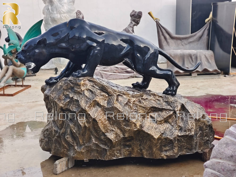 black panther sculpture