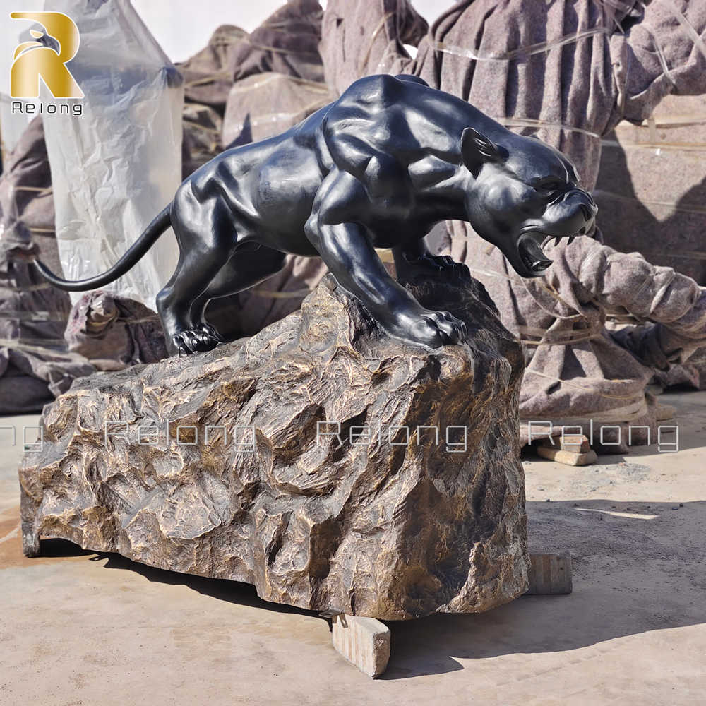 black panther statue