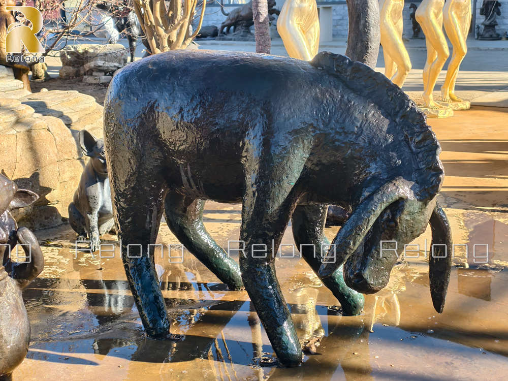 customized cute bronze sculpture