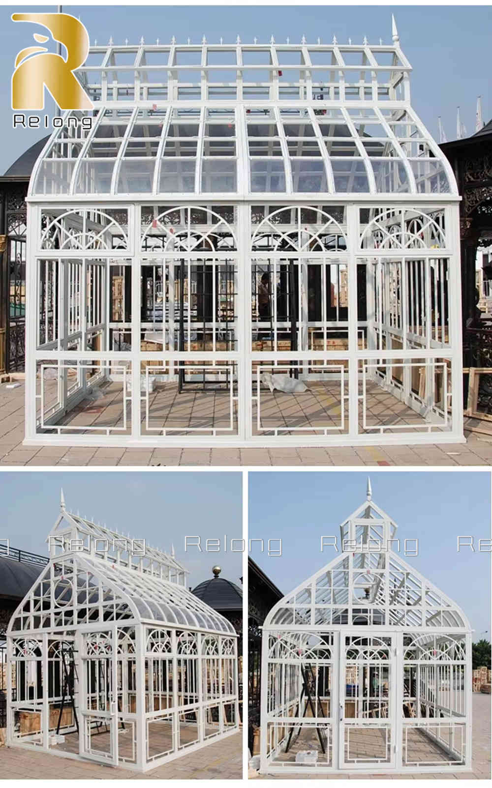 finished iron gazebo