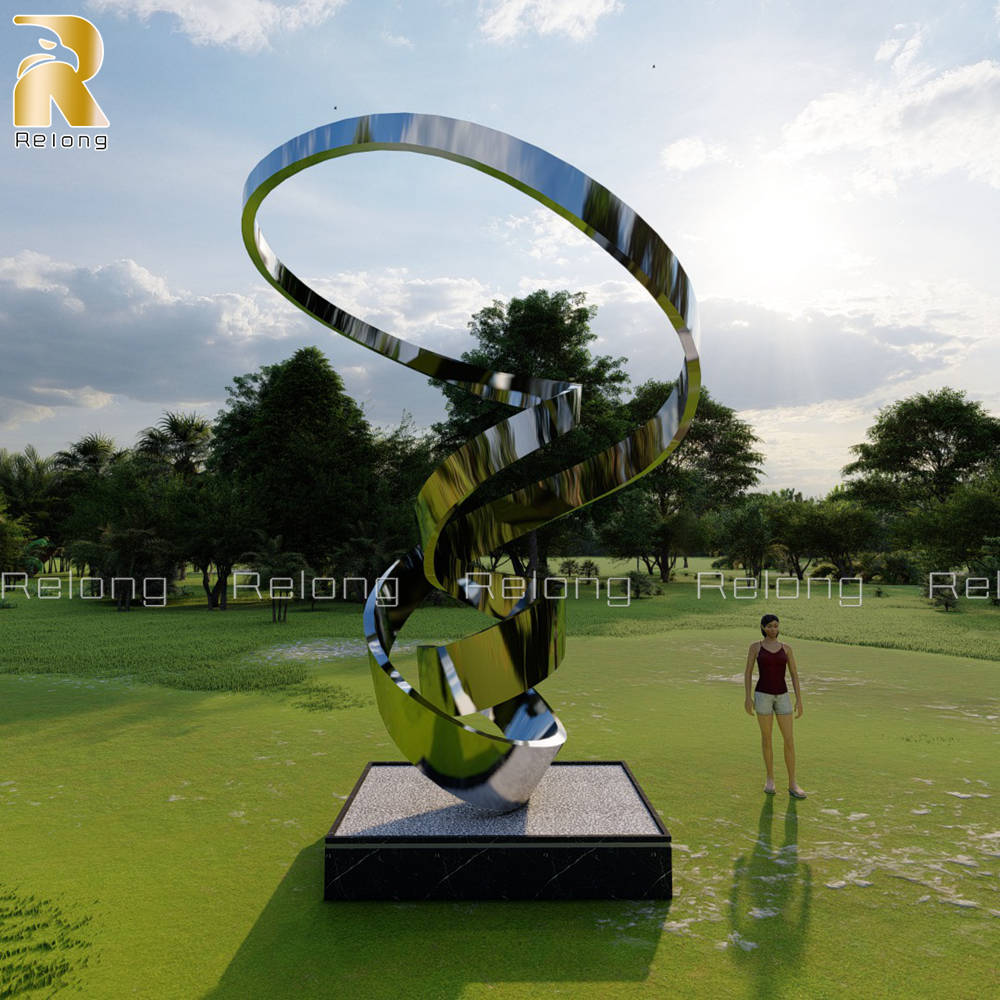 outdoor ribbon sculpture