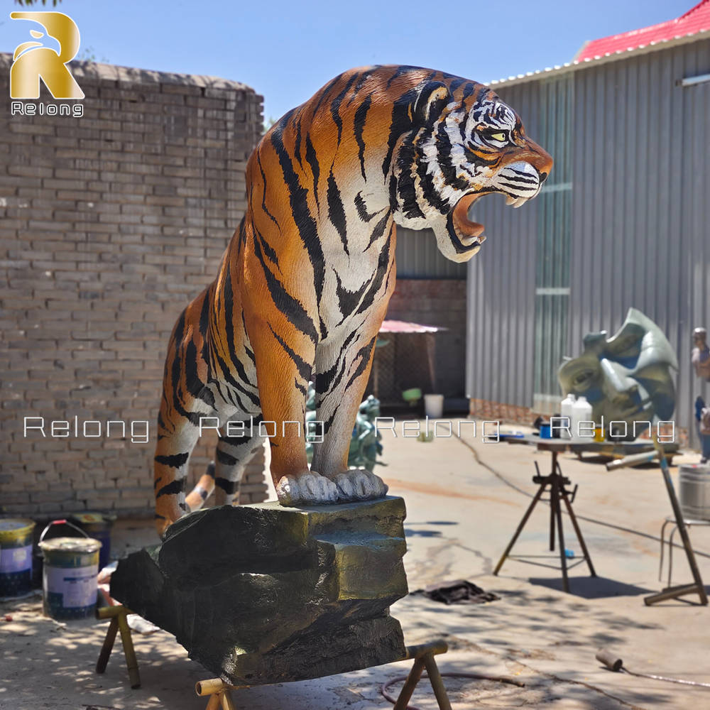 outdoor tiger statue