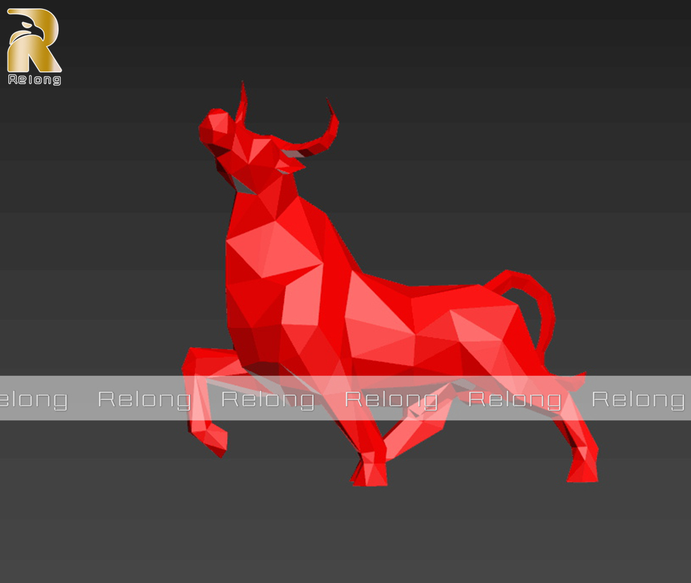 bull sculpture drawing