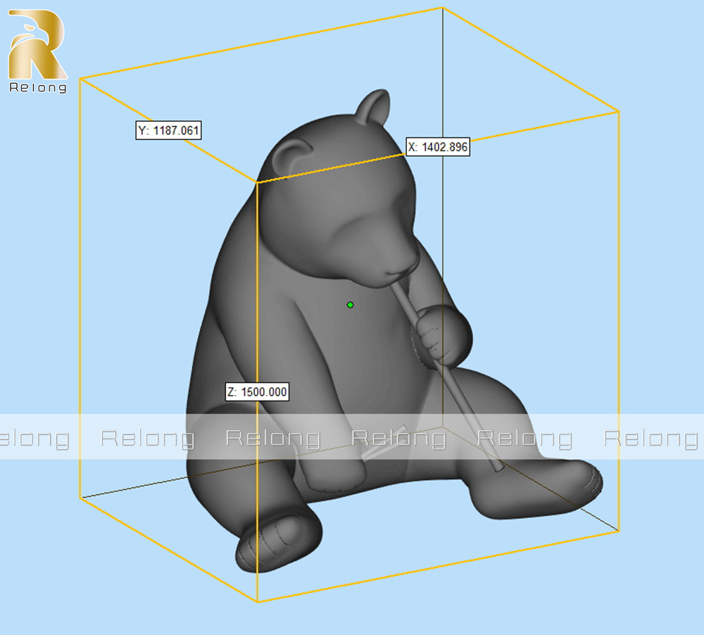 panda sculpture drawing