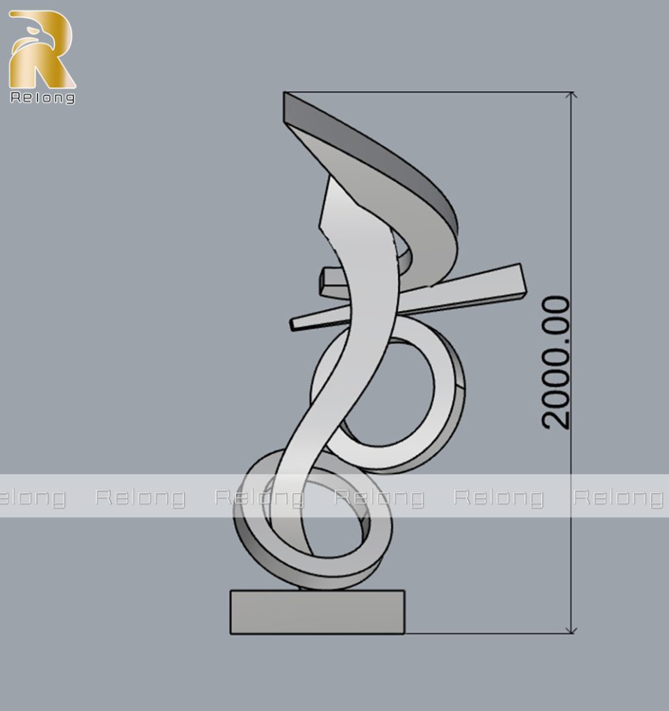 abstract sculpture drawing