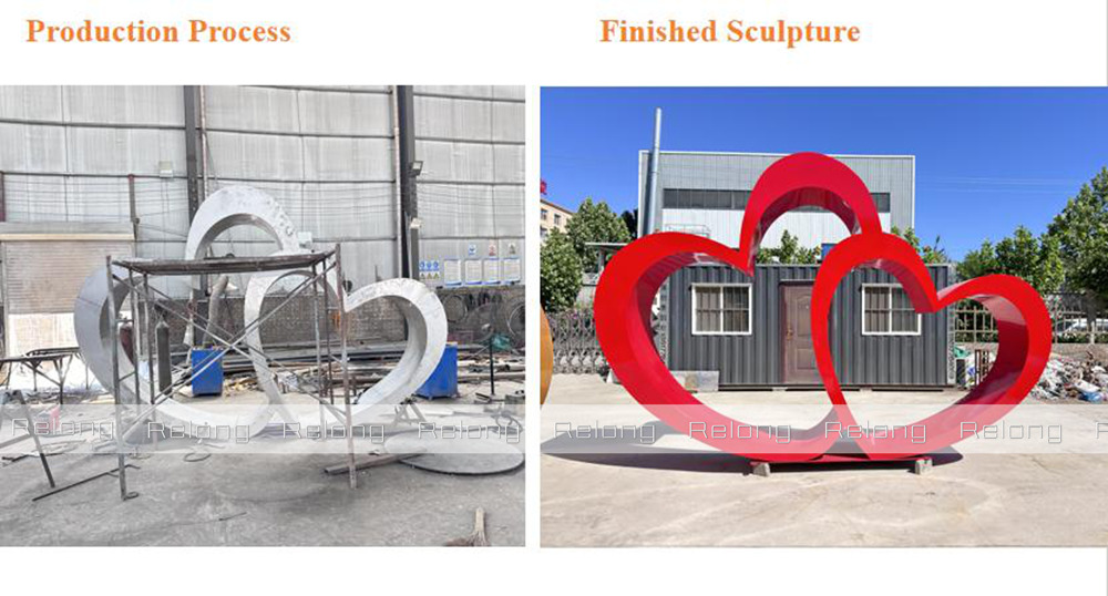 stainless steel heart