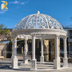 large decorative marble pergola