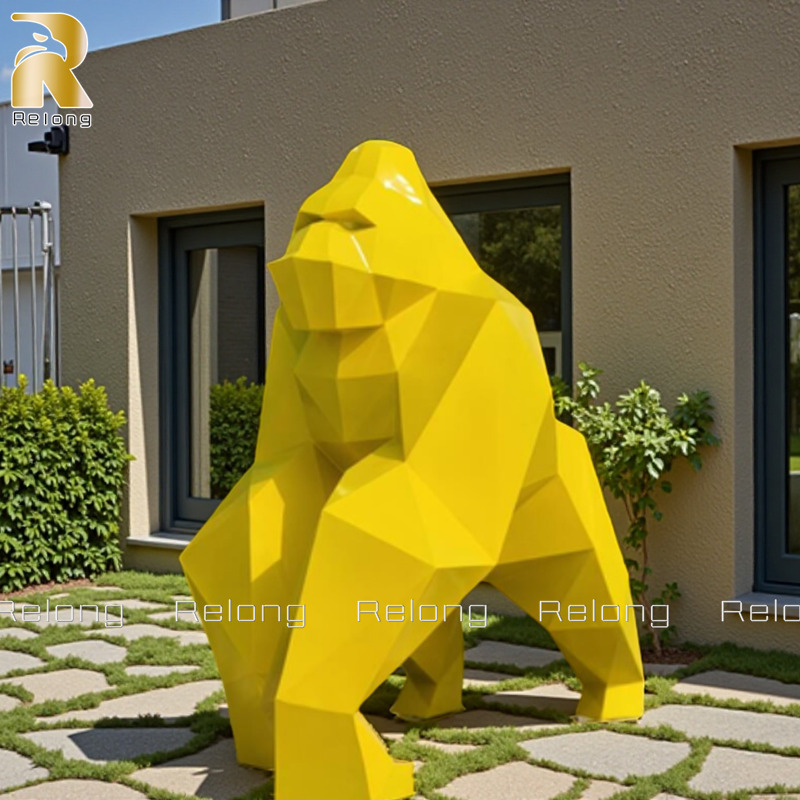 metal gorilla sculpture
