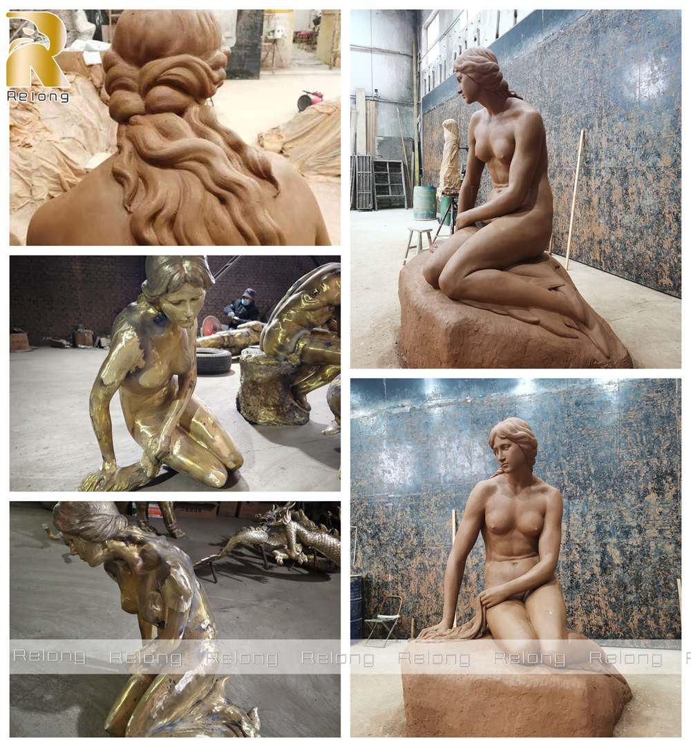 little mermaid statue replica
