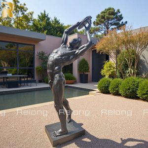 life size bronze discus thrower sculpture