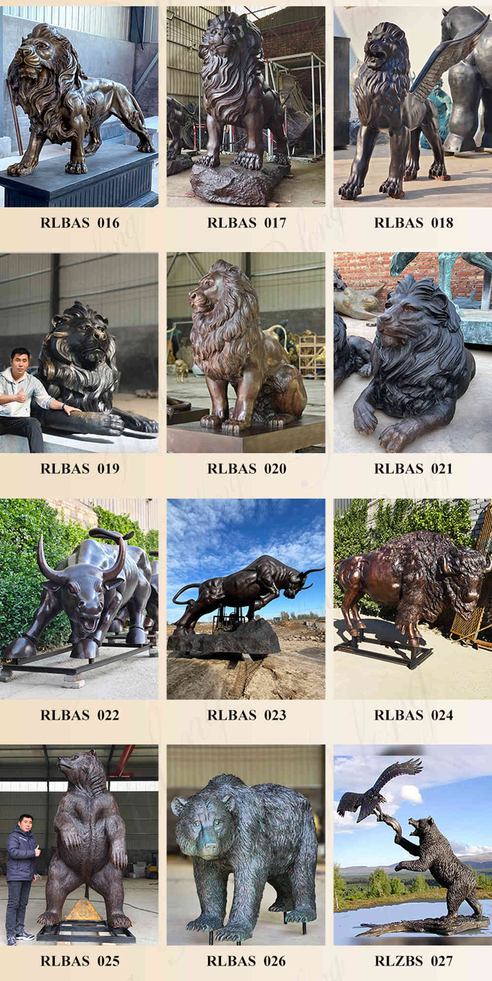 more animal sculptures