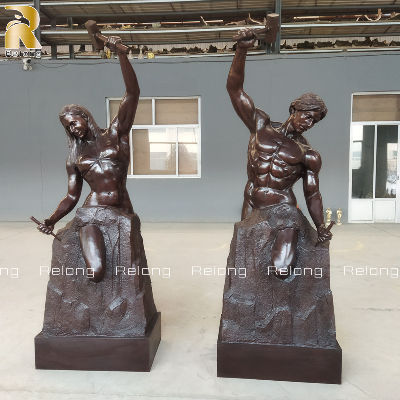 famous self made man sculpture