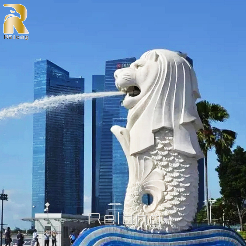 marble Merlion Sculpture