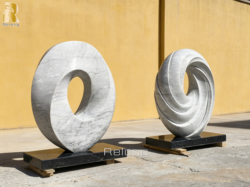 abstract marble sculptures
