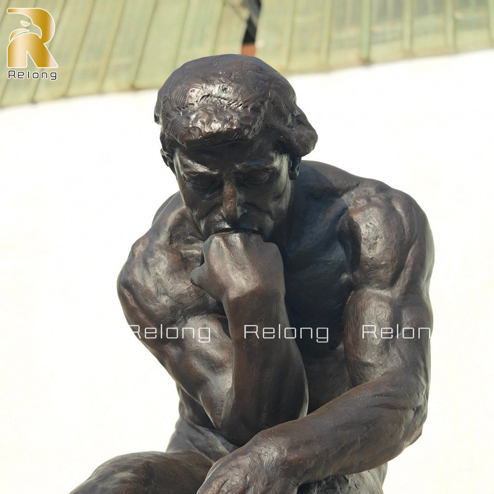 bronze thinker statue