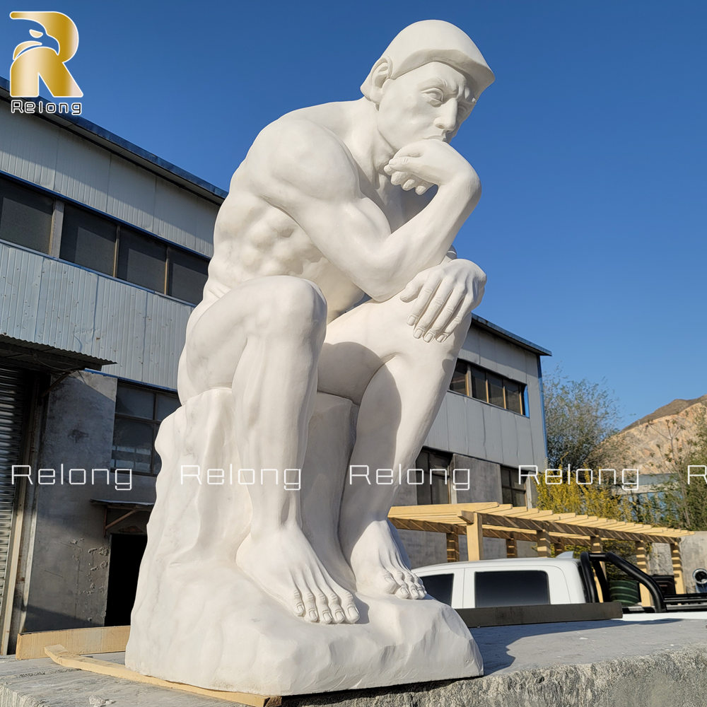famous marble thinker statue
