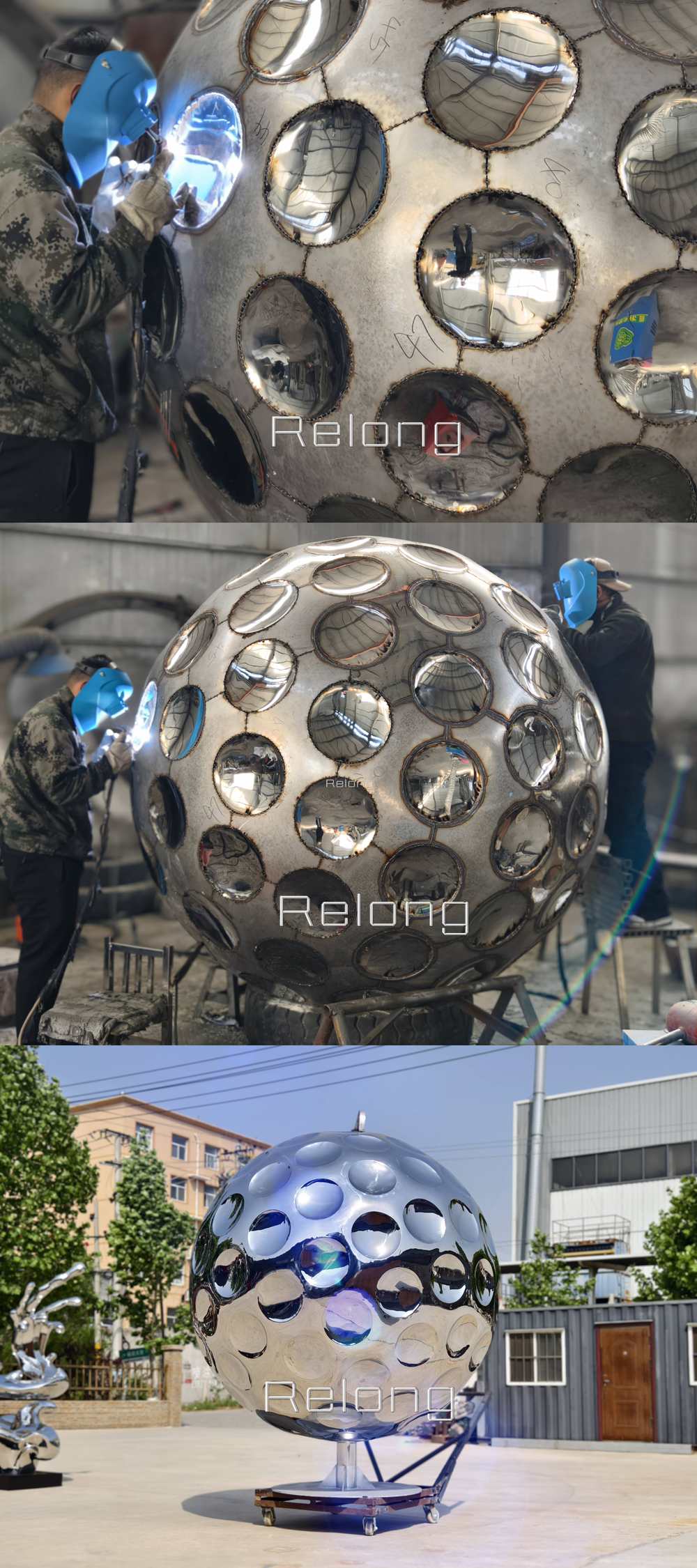 golf ball statue production process