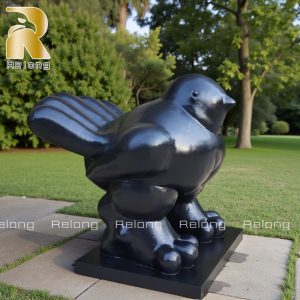 large modern fat bird sculpture