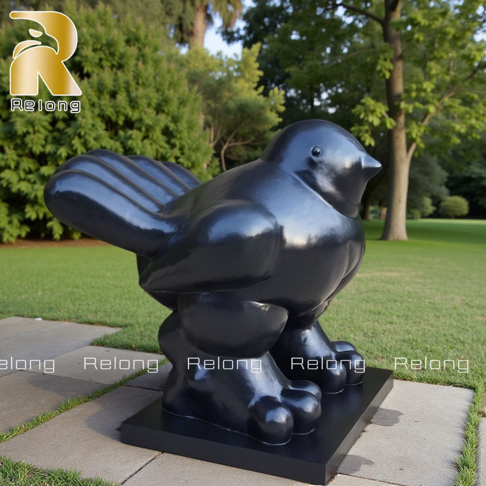 large modern fat bird sculpture