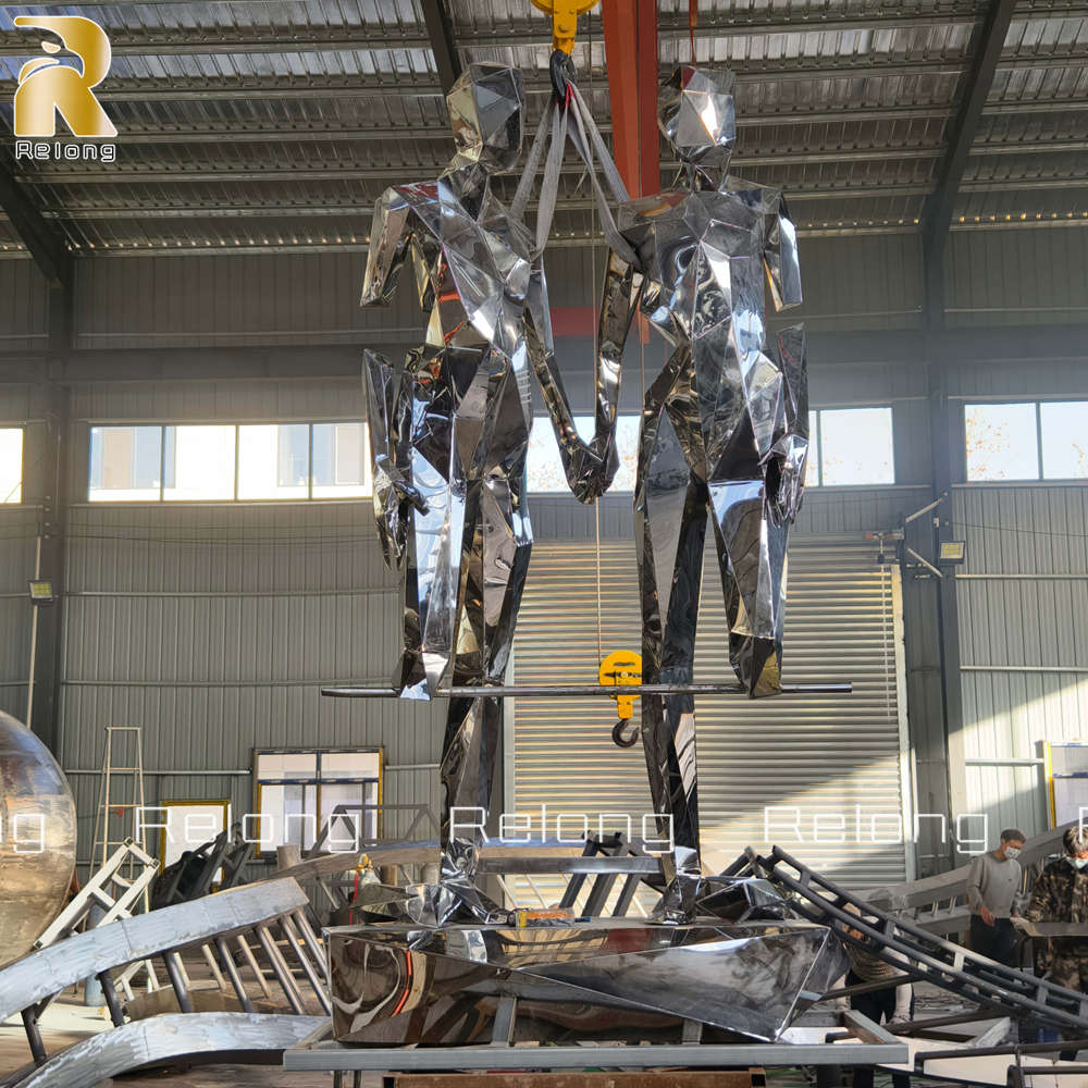 metal human sculpture production