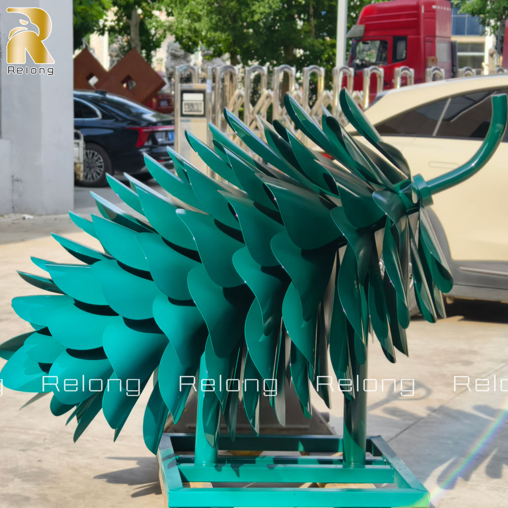 metal pinecone sculpture