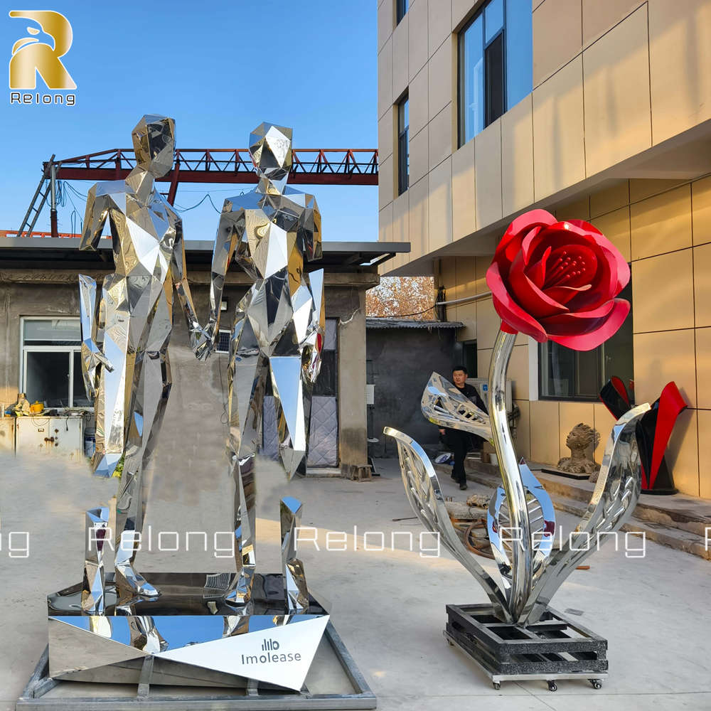 polished broken but together statu