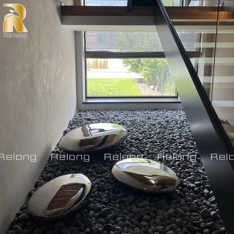 modern pebble sculpture for indoor decor