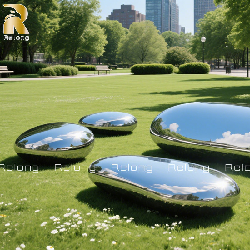 stainless steel pebble for outdoor decor