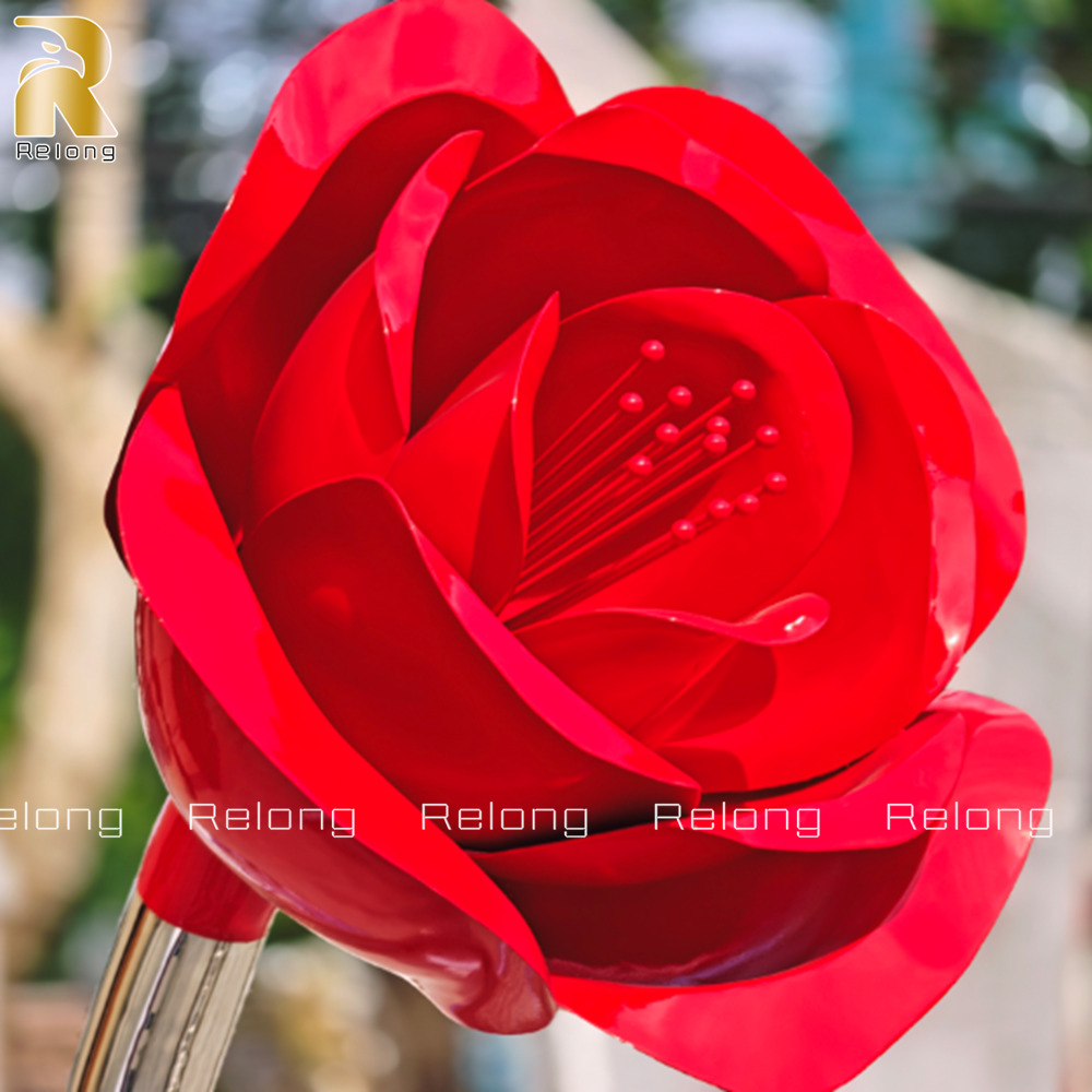 rose flower sculpture details