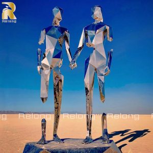 steel human sculpture