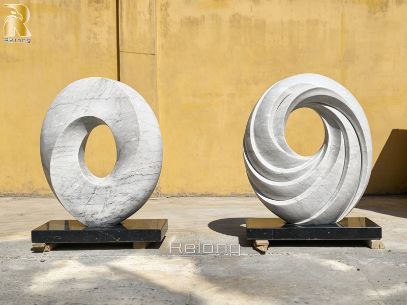 white marble sculptures