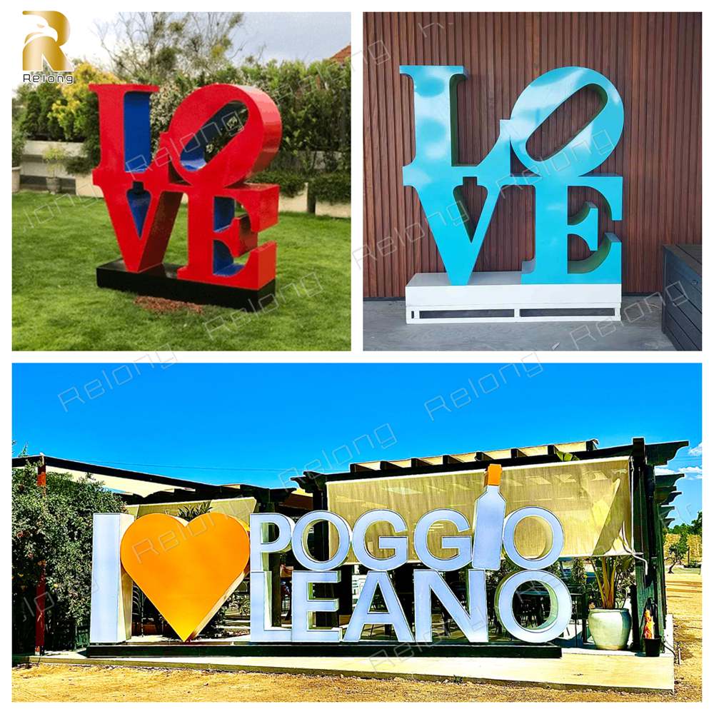 customized letter sculpture