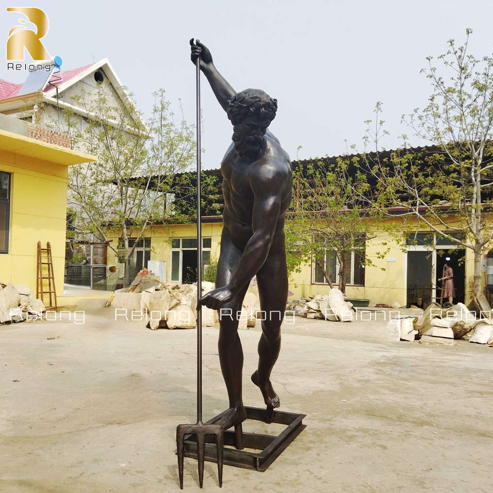 bronze Poseidon statue