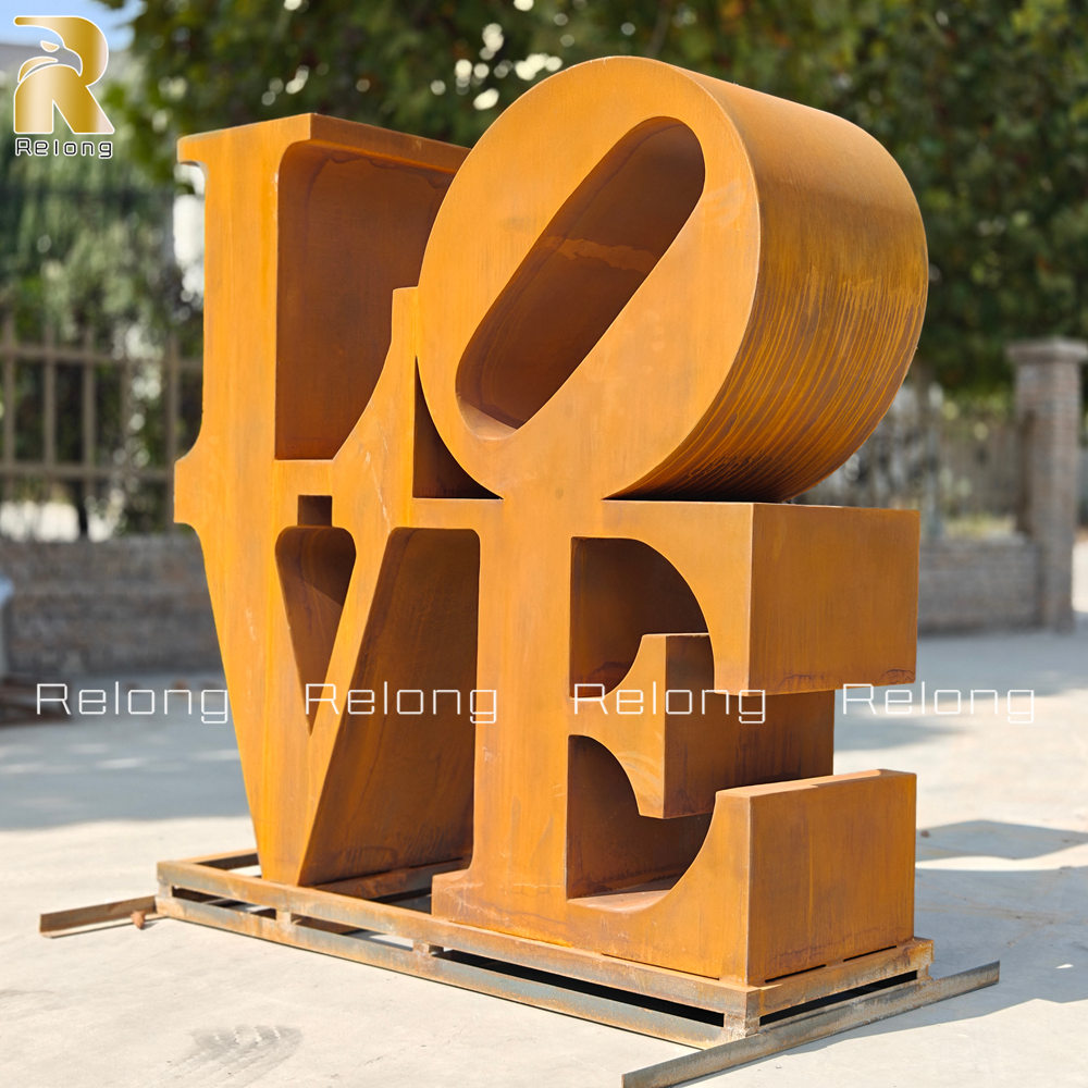 factory finished love sculpture