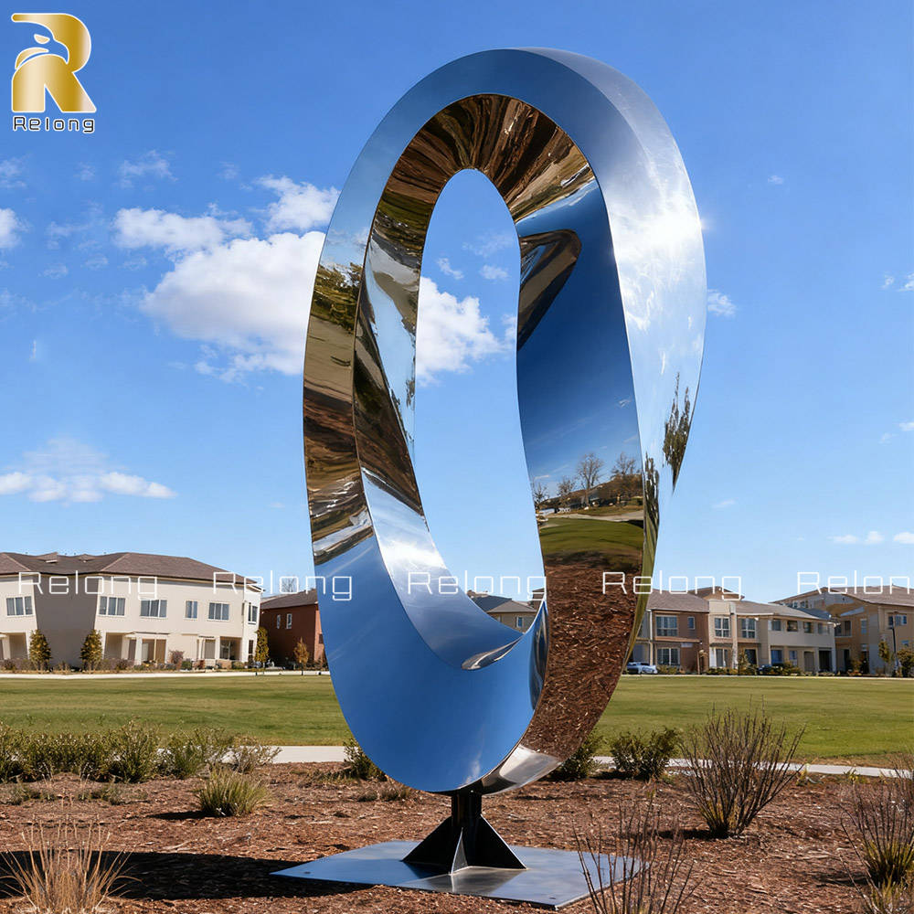 polished mobius strip sculpture