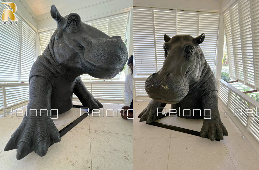 bronze hippopotamus sculpture Feedback