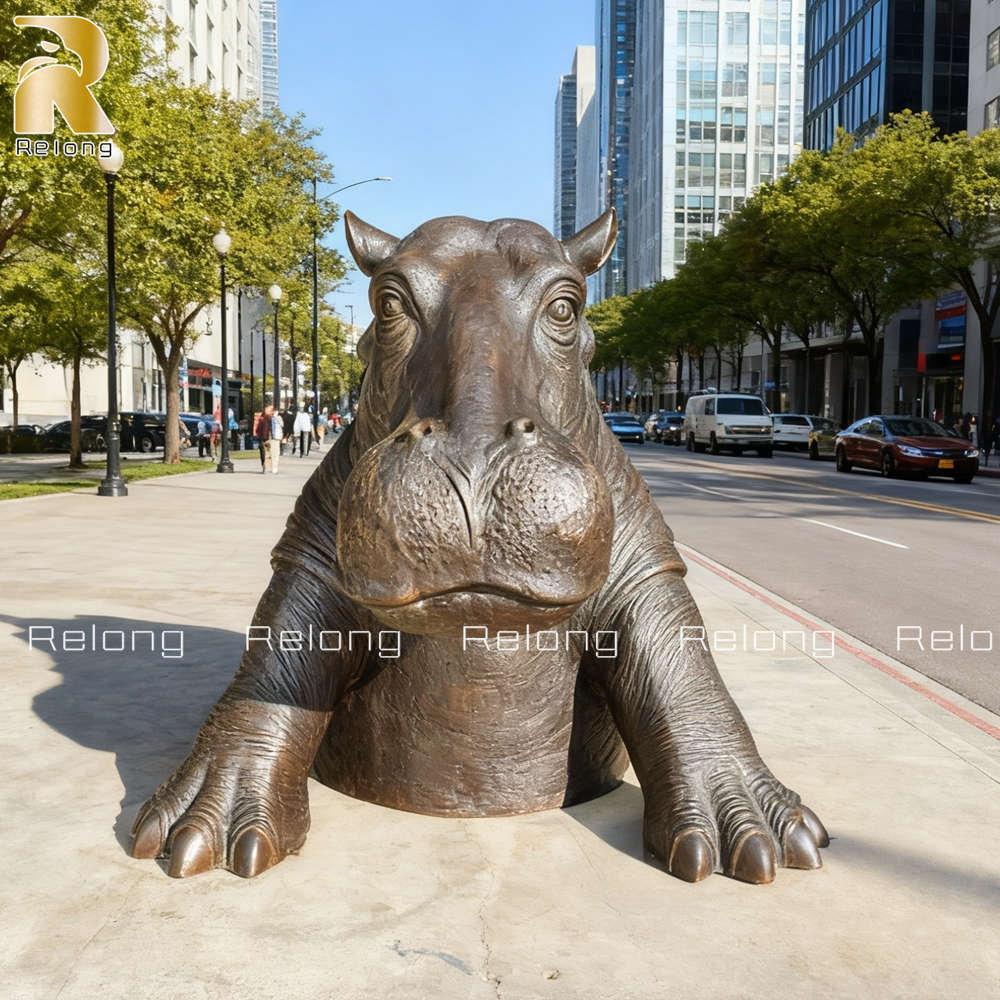 large Hippopotamus statue