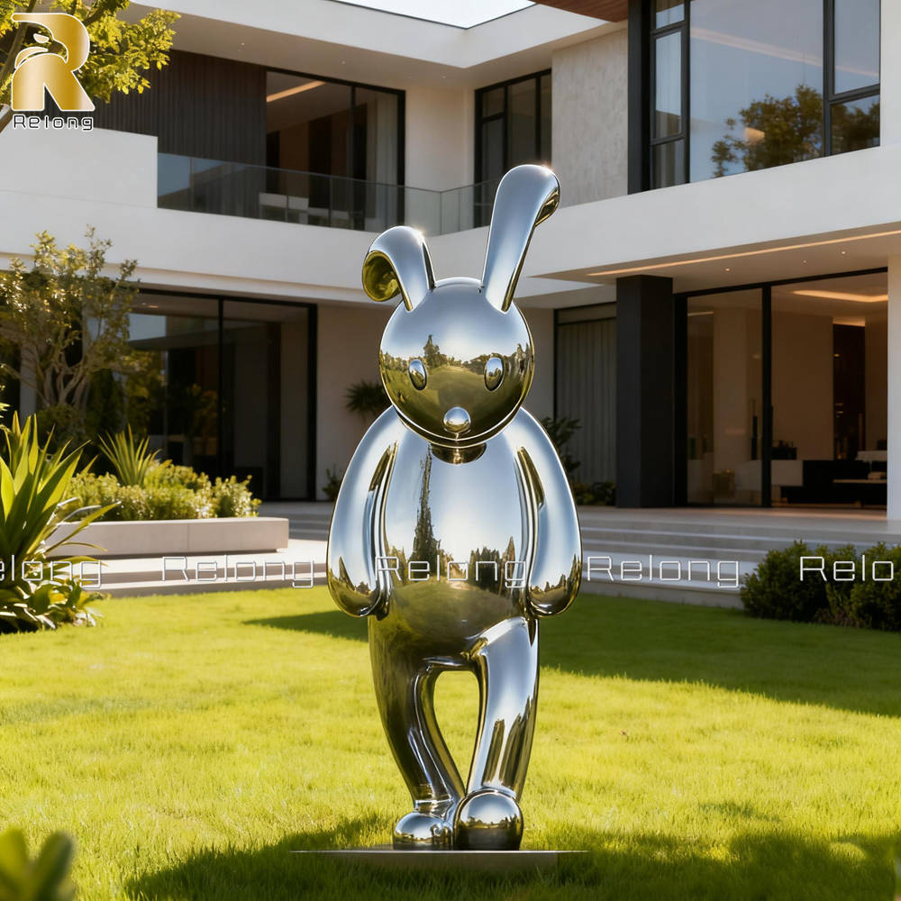 bunny sculpture for yard decor
