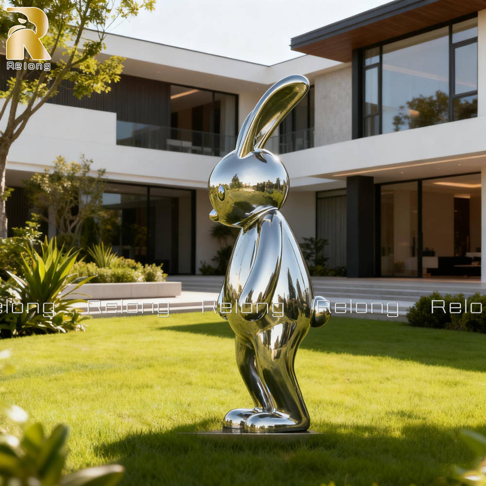 steel bunny sculpture