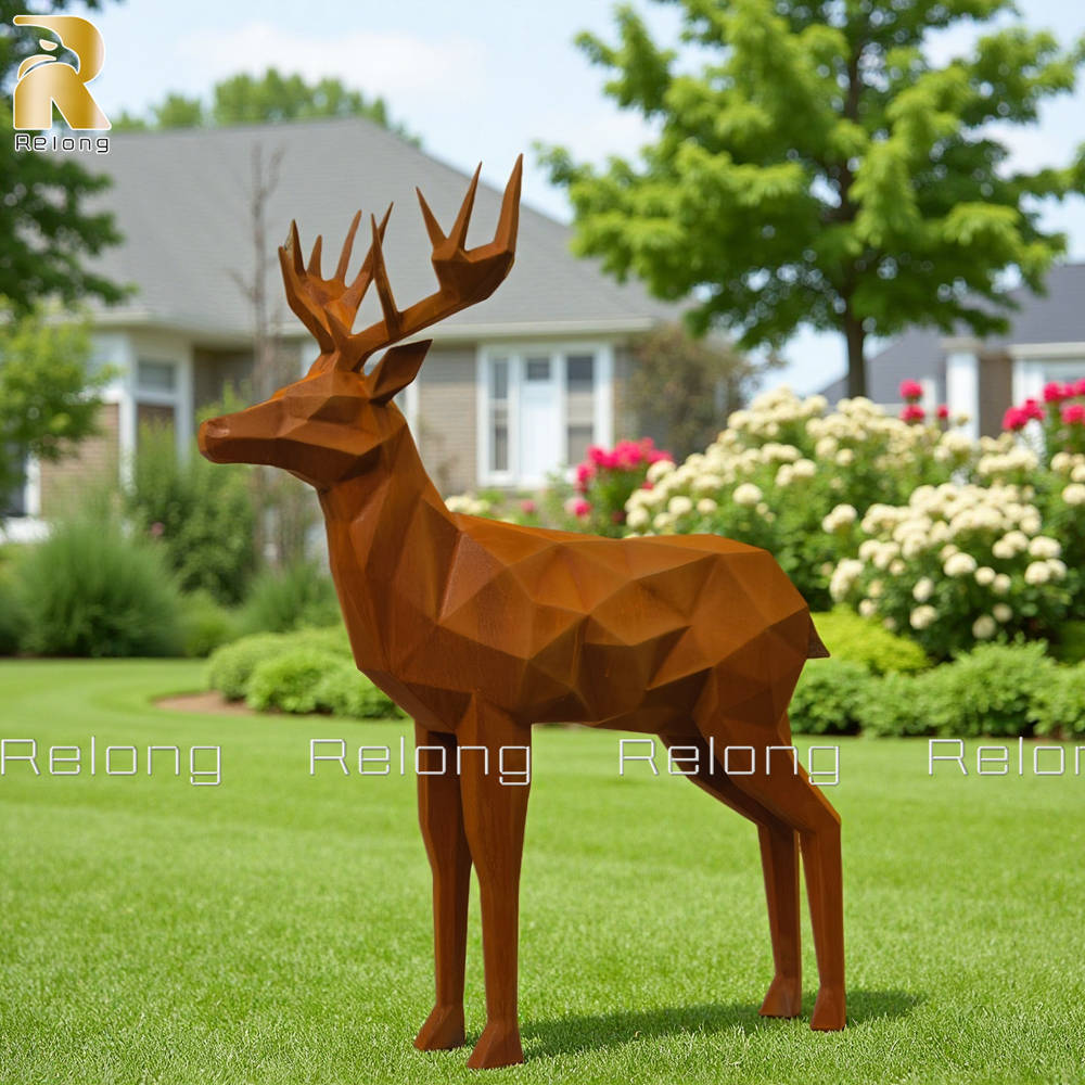 garden deer statue