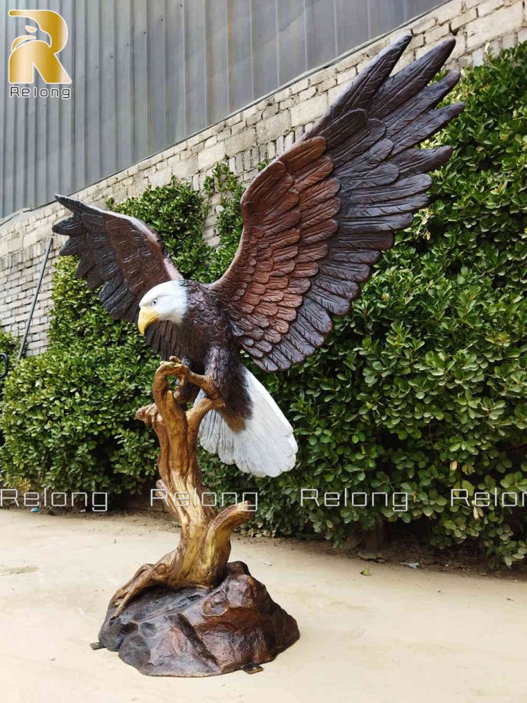 large eagle statue details