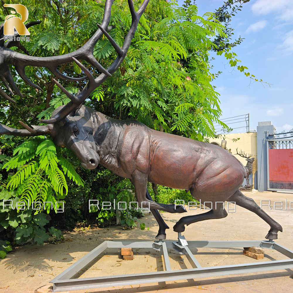 life size elk sculpture