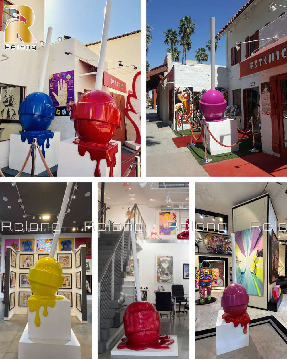 melting lollipop sculpture applications