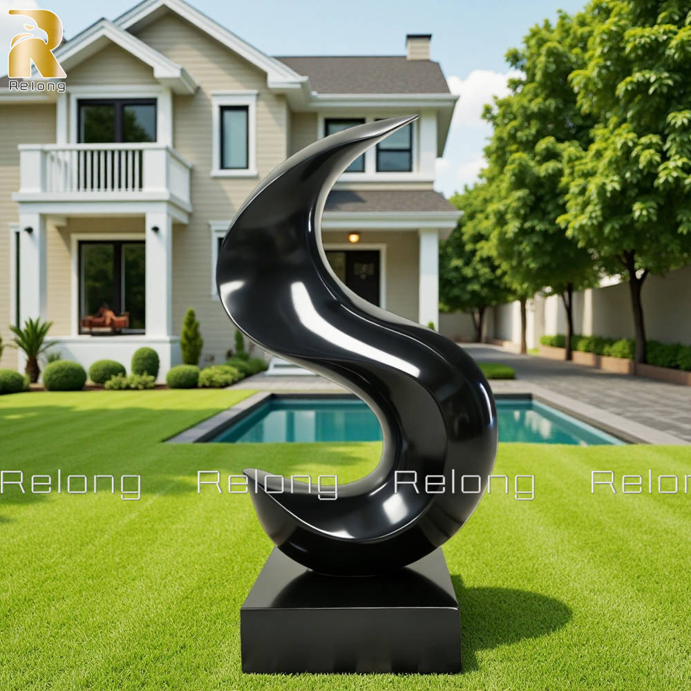 abstract sculpture for yard decor