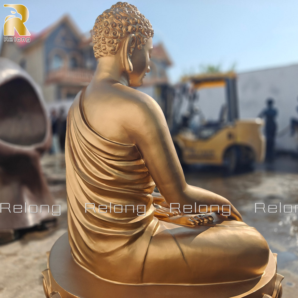 cast bronze buddha statue