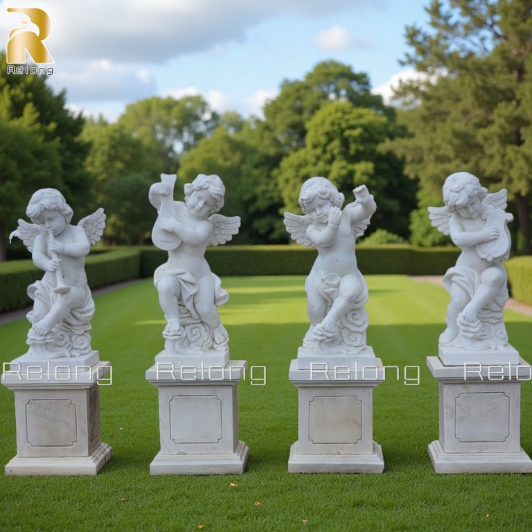 cherub statue for garden decor