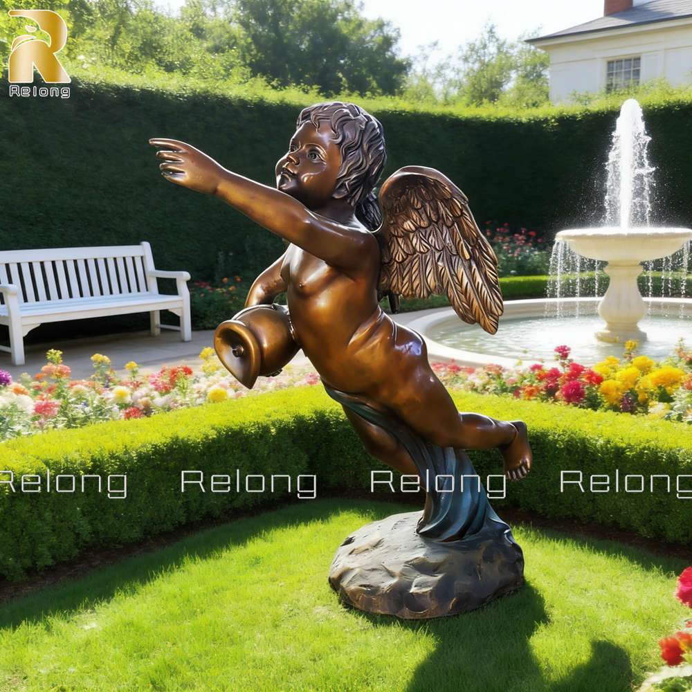 classic cherub sculpture