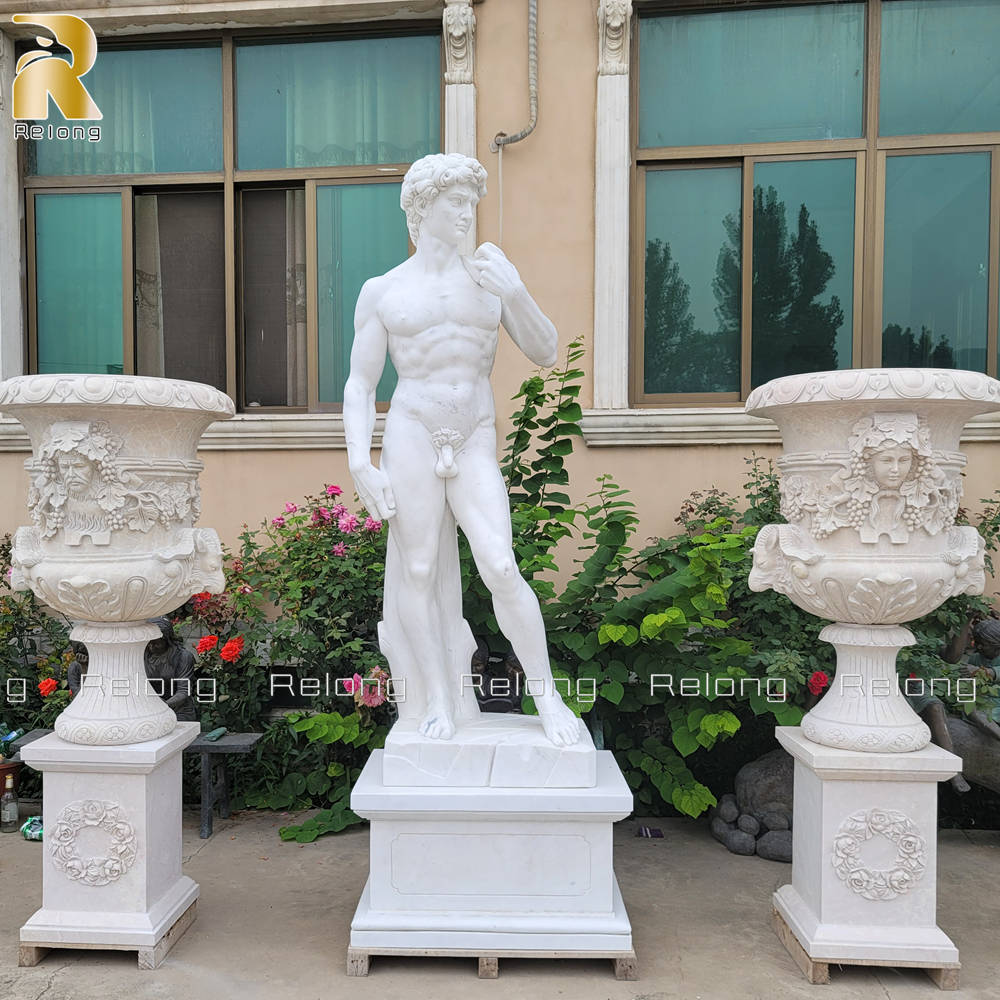 life size marble david statue