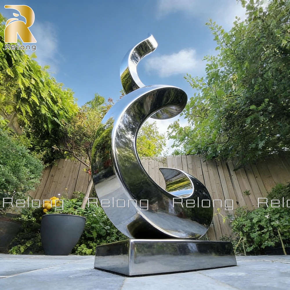metal spiral sculpture