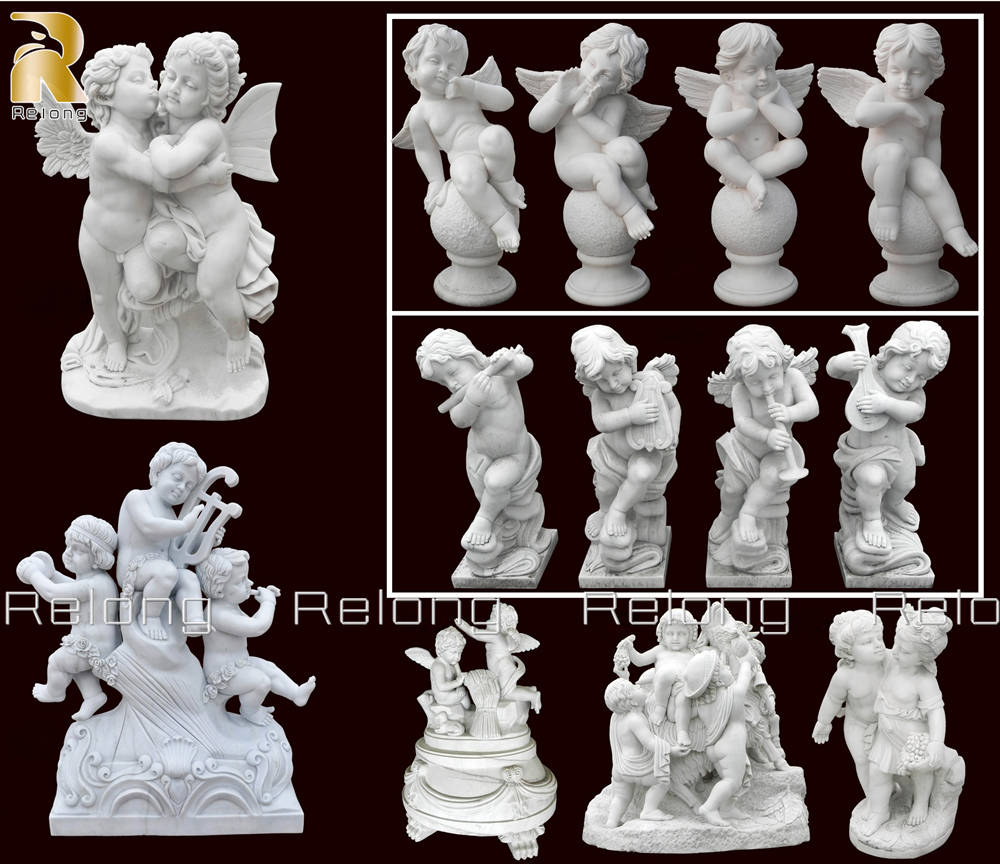 more cherub statues